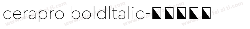 cerapro boldltalic字体转换